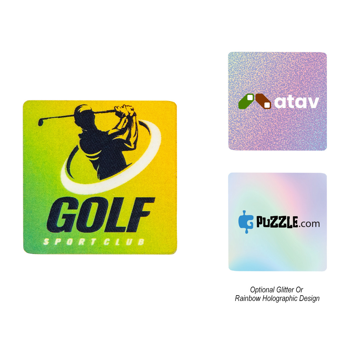 Square Shaped Acrylic Golf Ball Marker Product Image