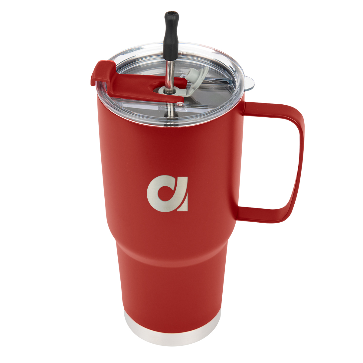 Lisbon Stainless Steel Tumbler w/ Straw - 30 oz. Product Image