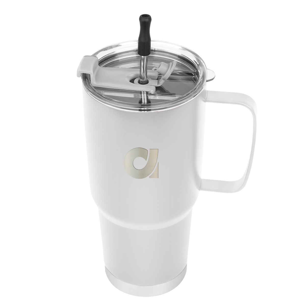 Lisbon Stainless Steel Tumbler w/ Straw - 30 oz. Product Image