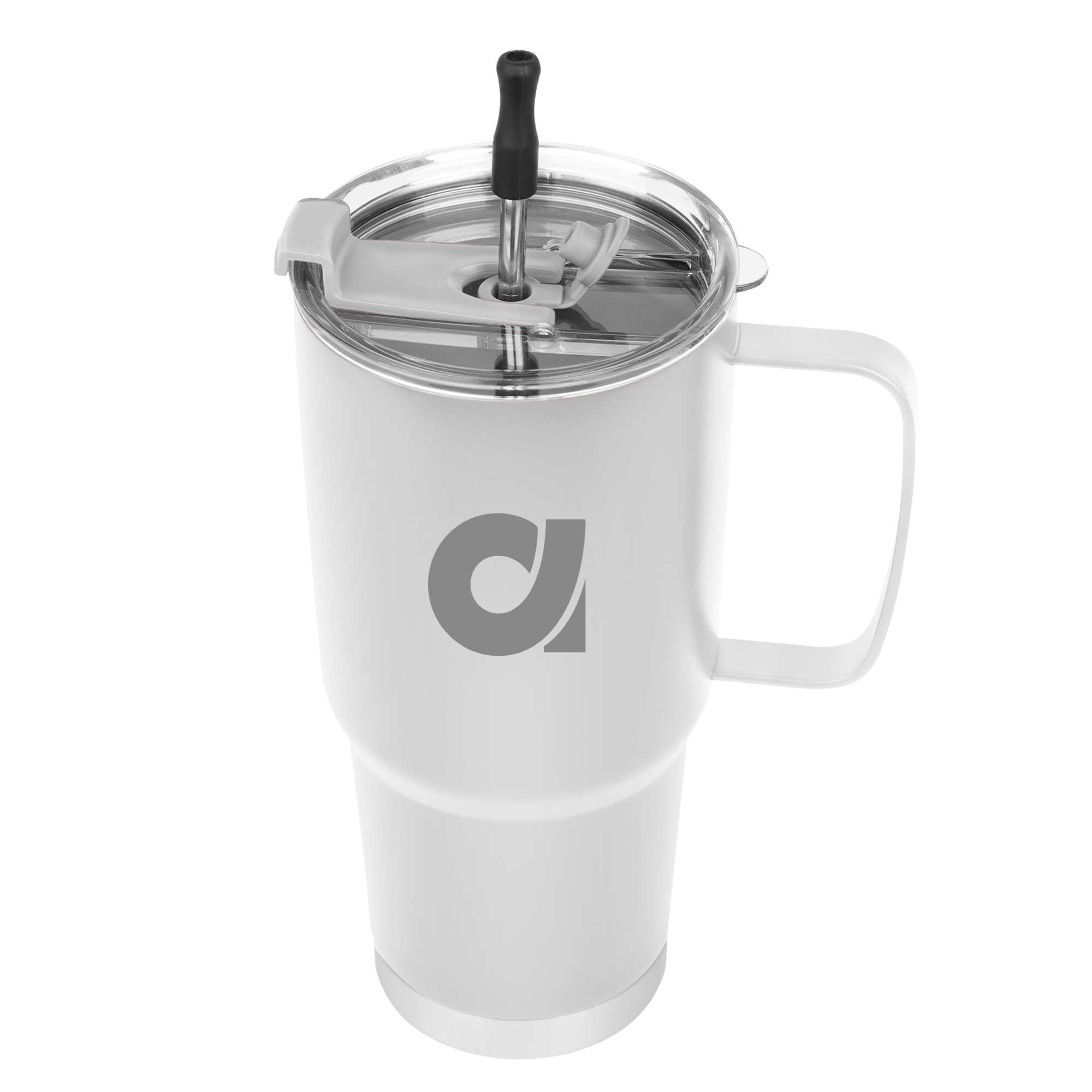 Lisbon Stainless Steel Tumbler w/ Straw - 30 oz. Product Image