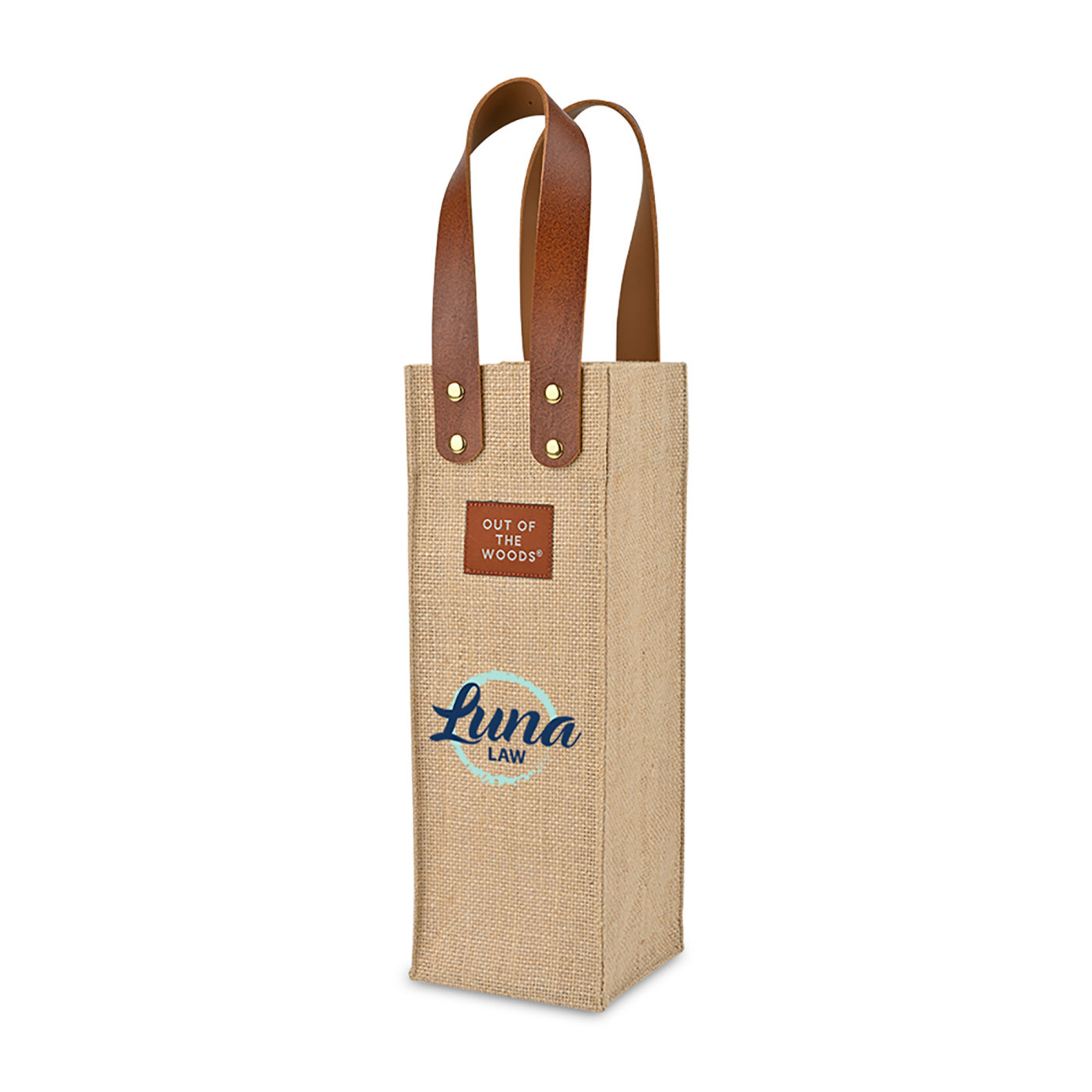 Out of The Woods® Jute Wine Tote Product Image