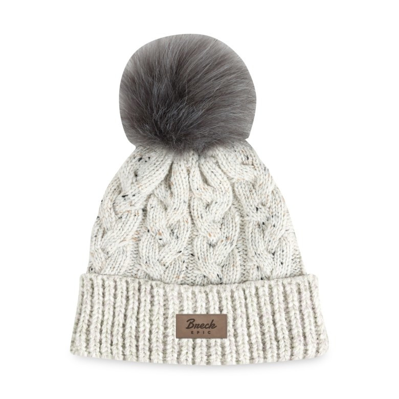 Ahead Speckle Pom Knit Hat Product Image