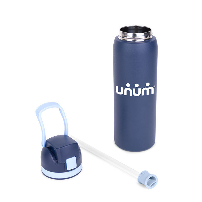 Two-Toned ClipSip Stainless Steel Straw Bottle - 27 oz. Product Image