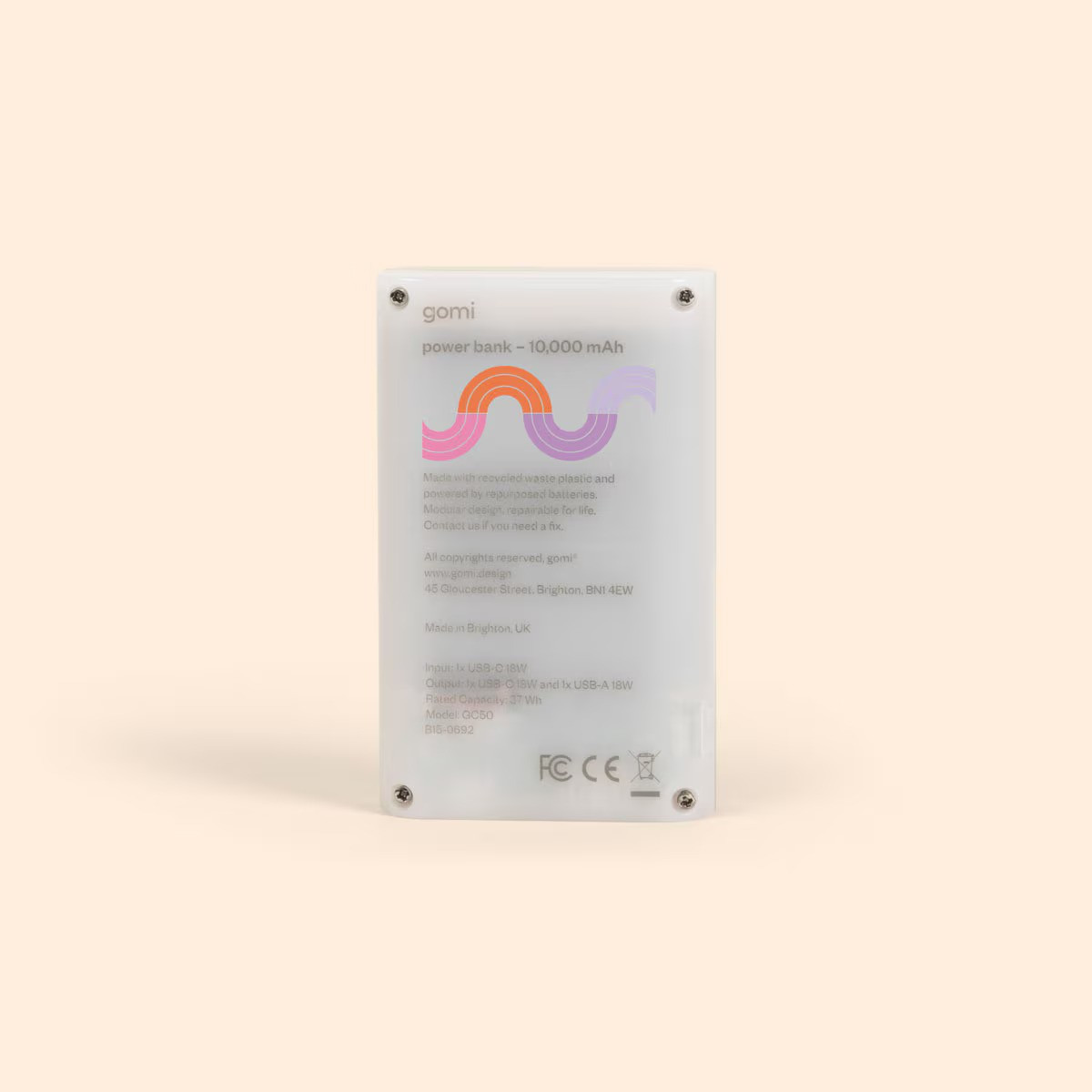 Gomi Translucent 10,000 mAh Power Bank Product Image