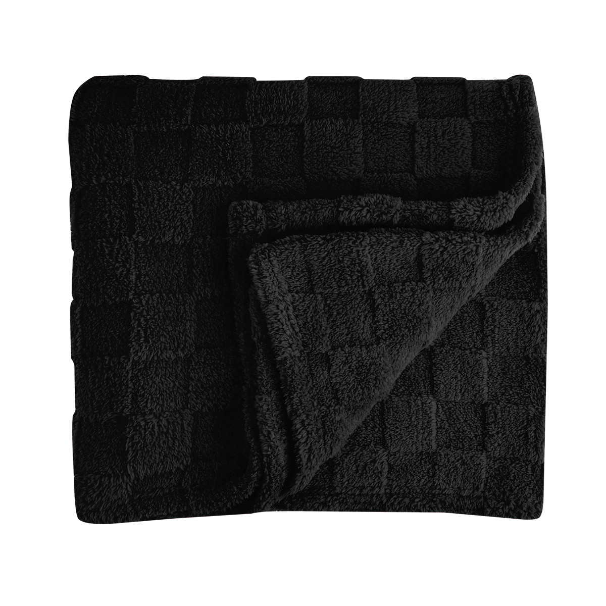 rPET Checkered Sherpa Blanket Product Image