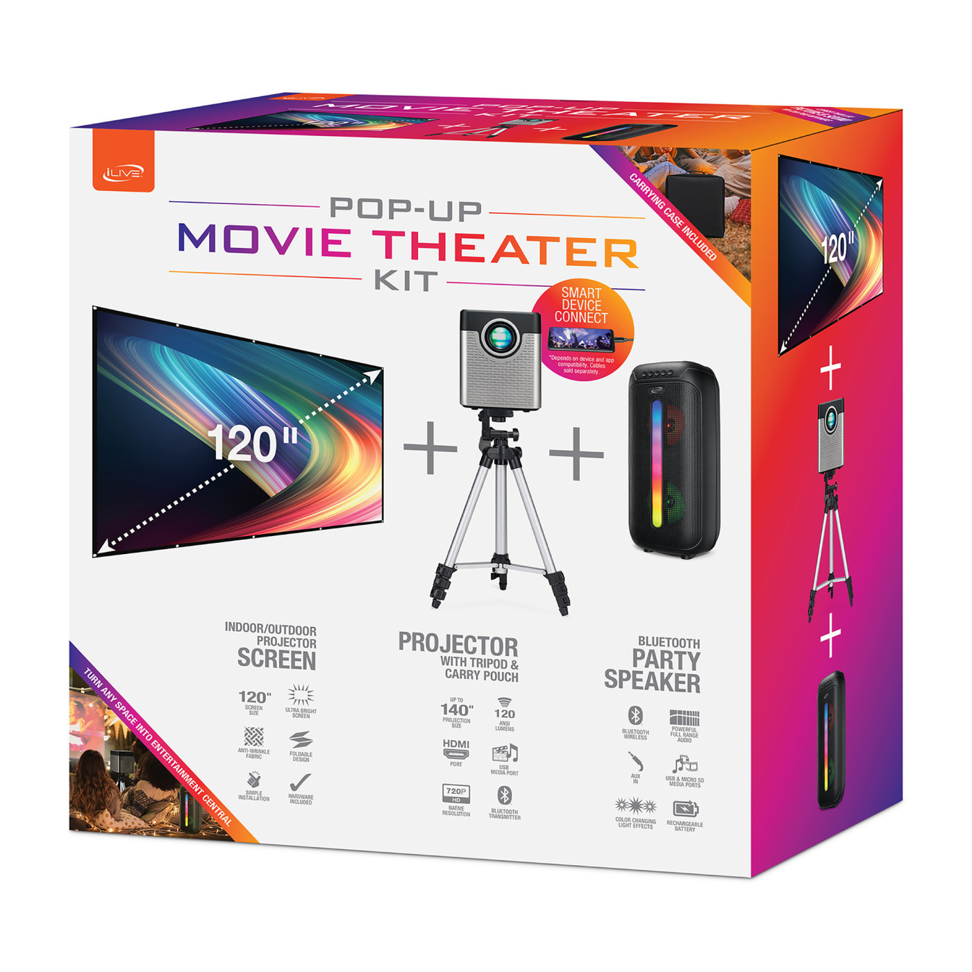 iLive™ Cinema Pop-Up Movie Theater Kit Product Image