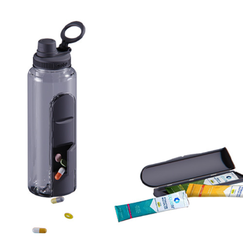 ASOBU® Electrolyte Sport Bottle with Storage Compartments - 40 oz. Product Image