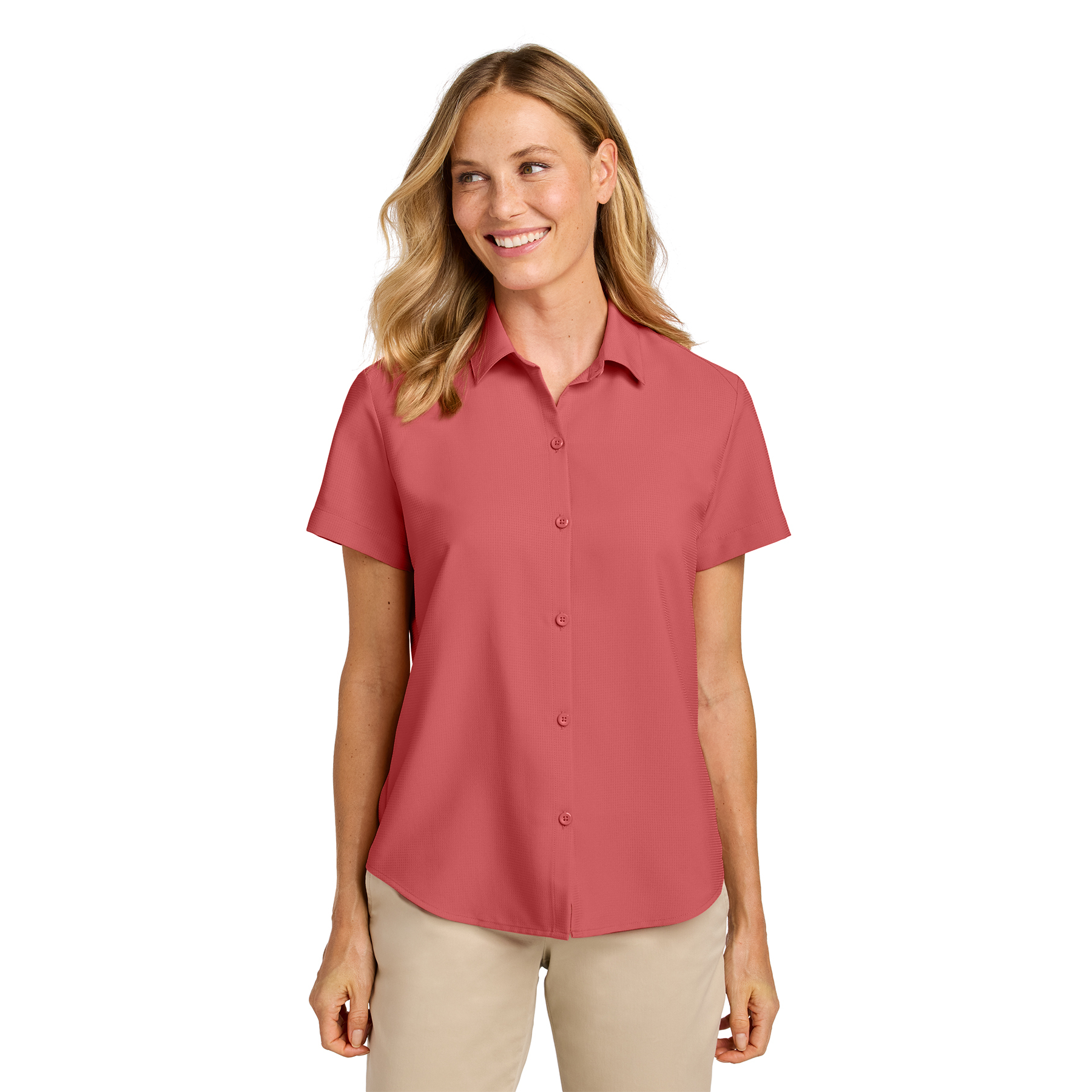 Port Authority Women’s Short Sleeve UV Dockside Shirt Product Image