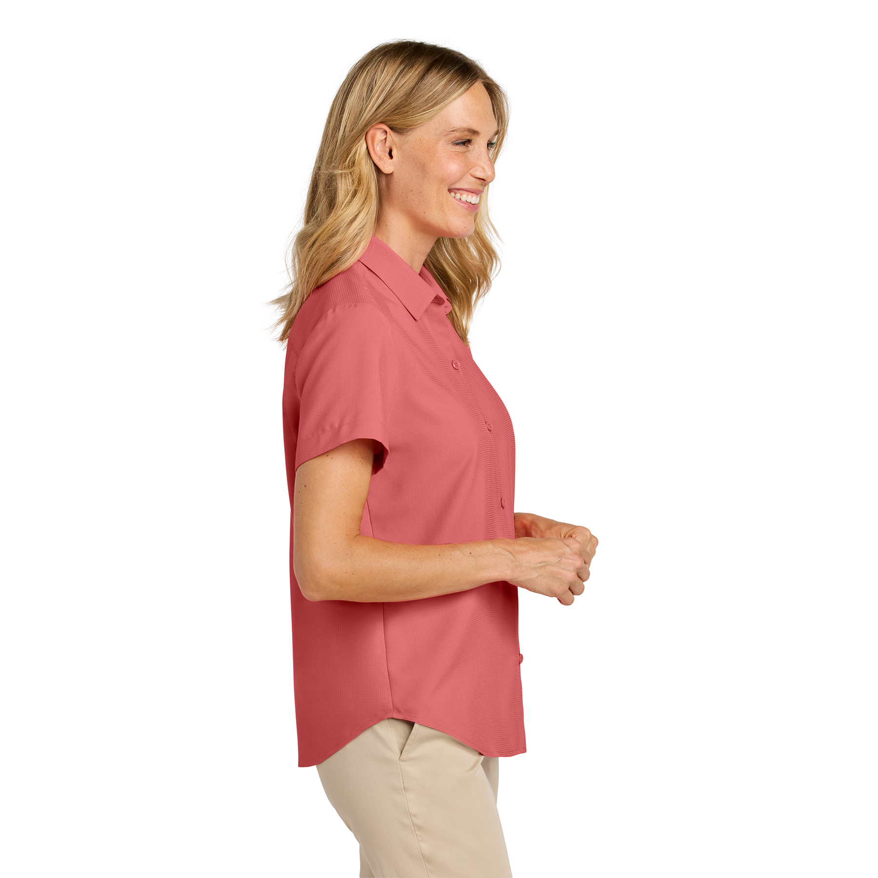 Port Authority Women’s Short Sleeve UV Dockside Shirt Product Image