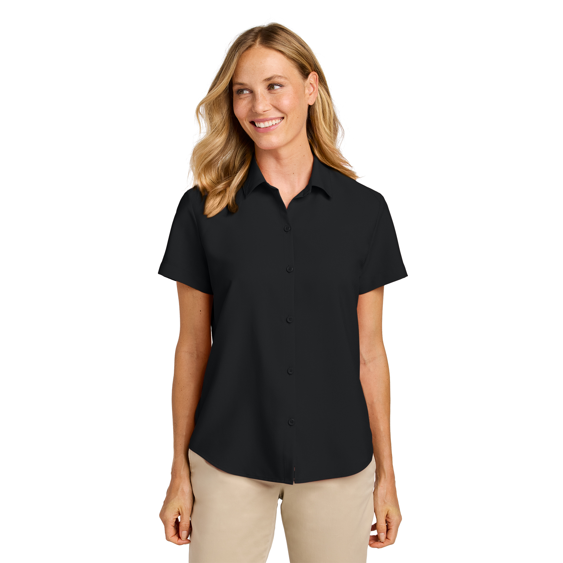Port Authority Women’s Short Sleeve UV Dockside Shirt Product Image