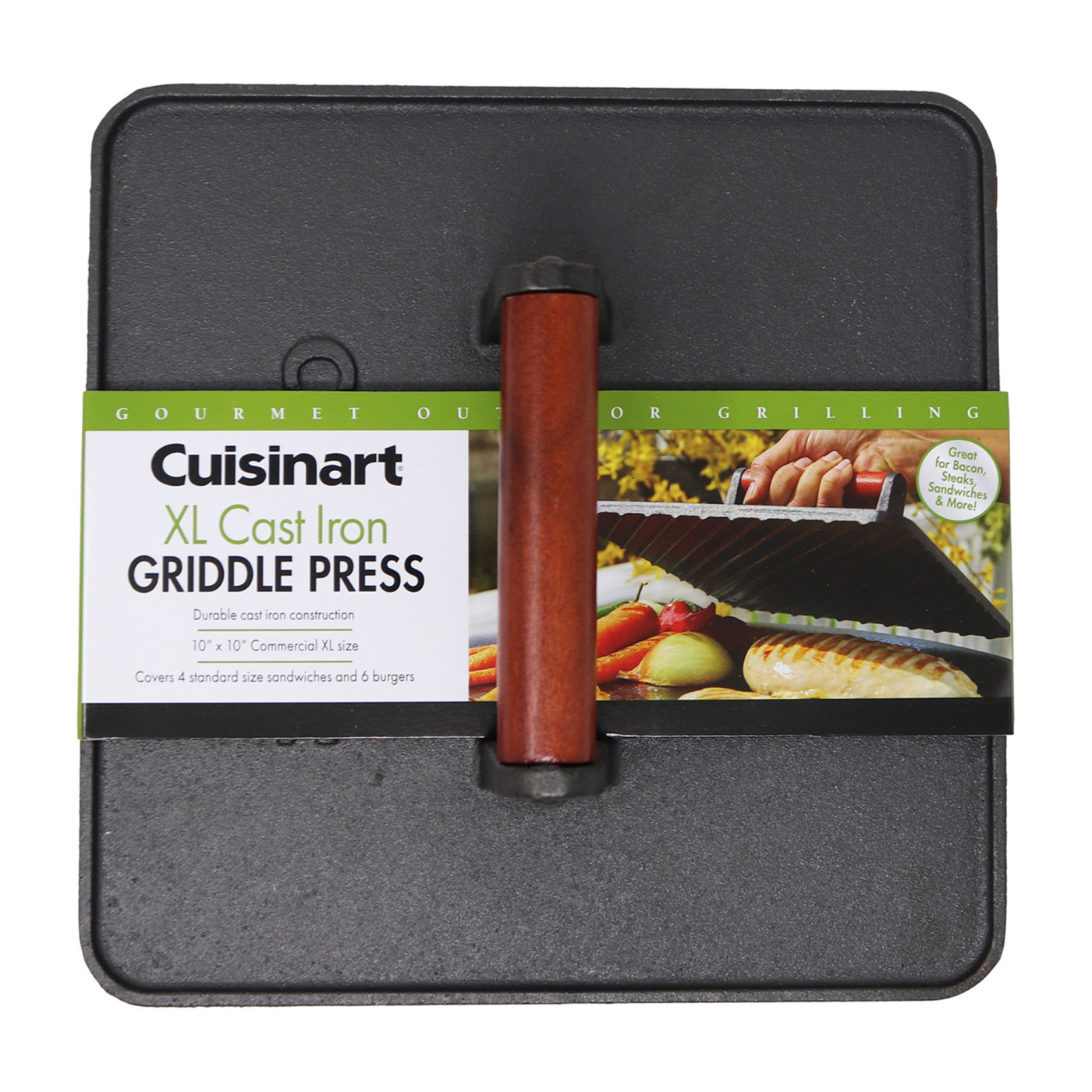 Cuisinart® Outdoors™ XL Cast Iron Griddle Press Product Image