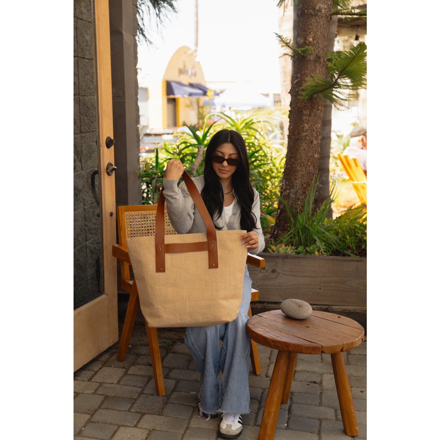 Out of The Woods® Jute T-Strap Tote Product Image