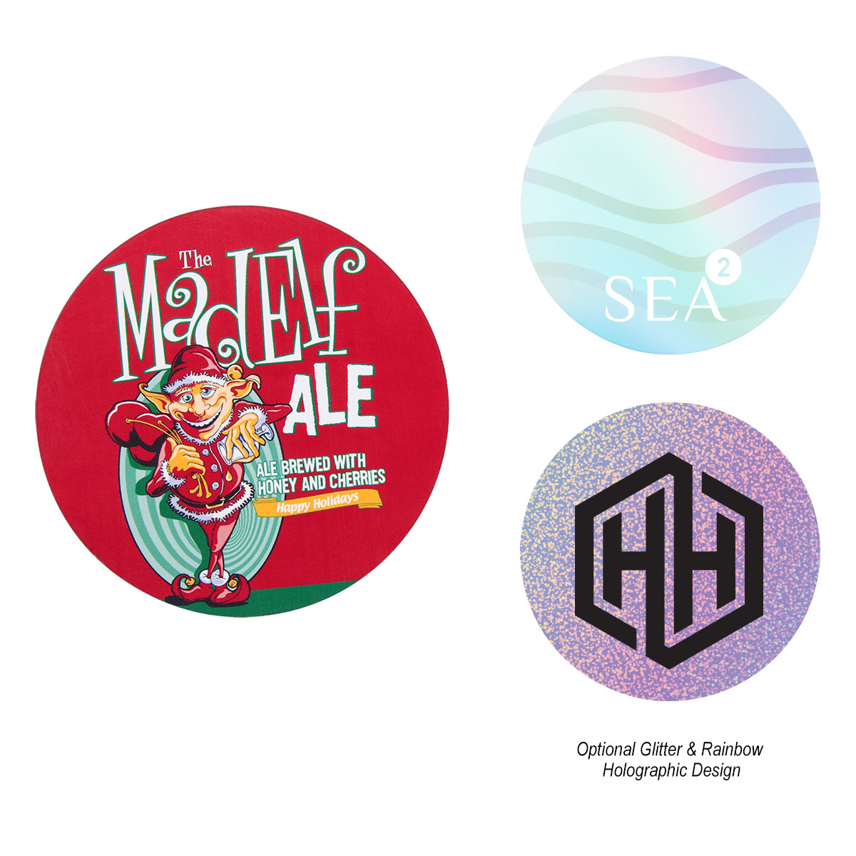 Circle Shaped Wood Coaster Product Image