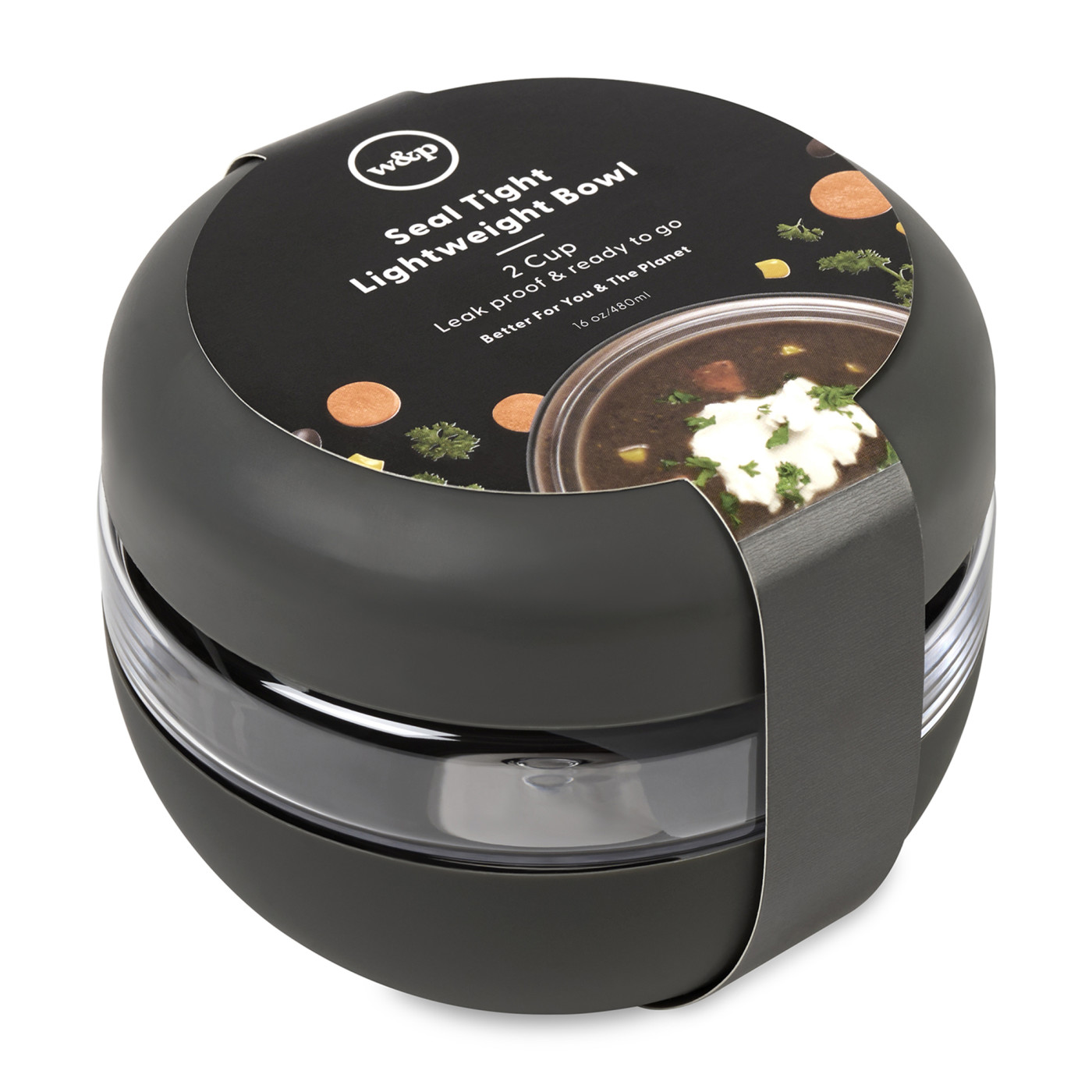 W&P Seal Tight Plastic Bowl - 16 oz. Product Image