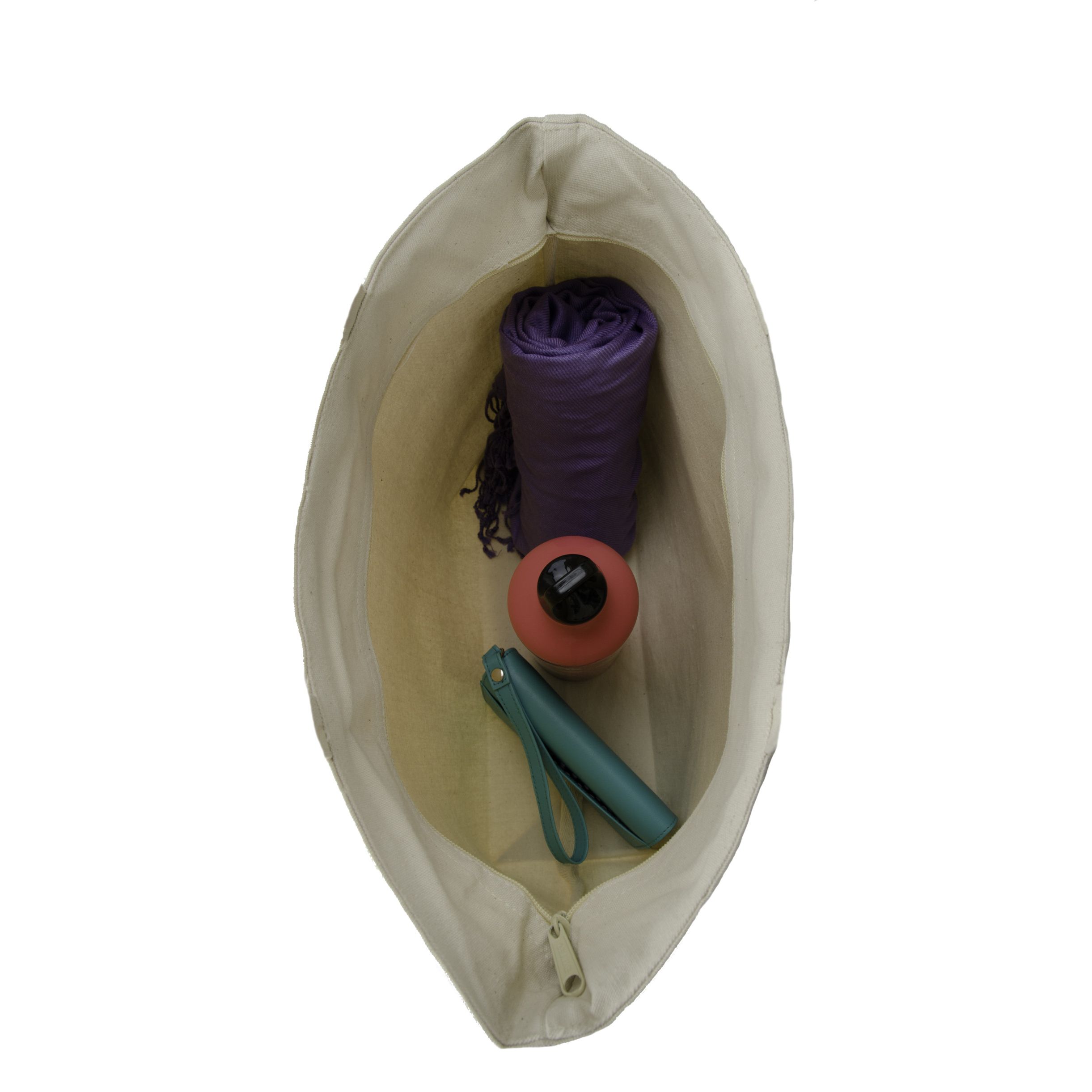 Zippered Cotton Bag - 18" x 13" Product Image