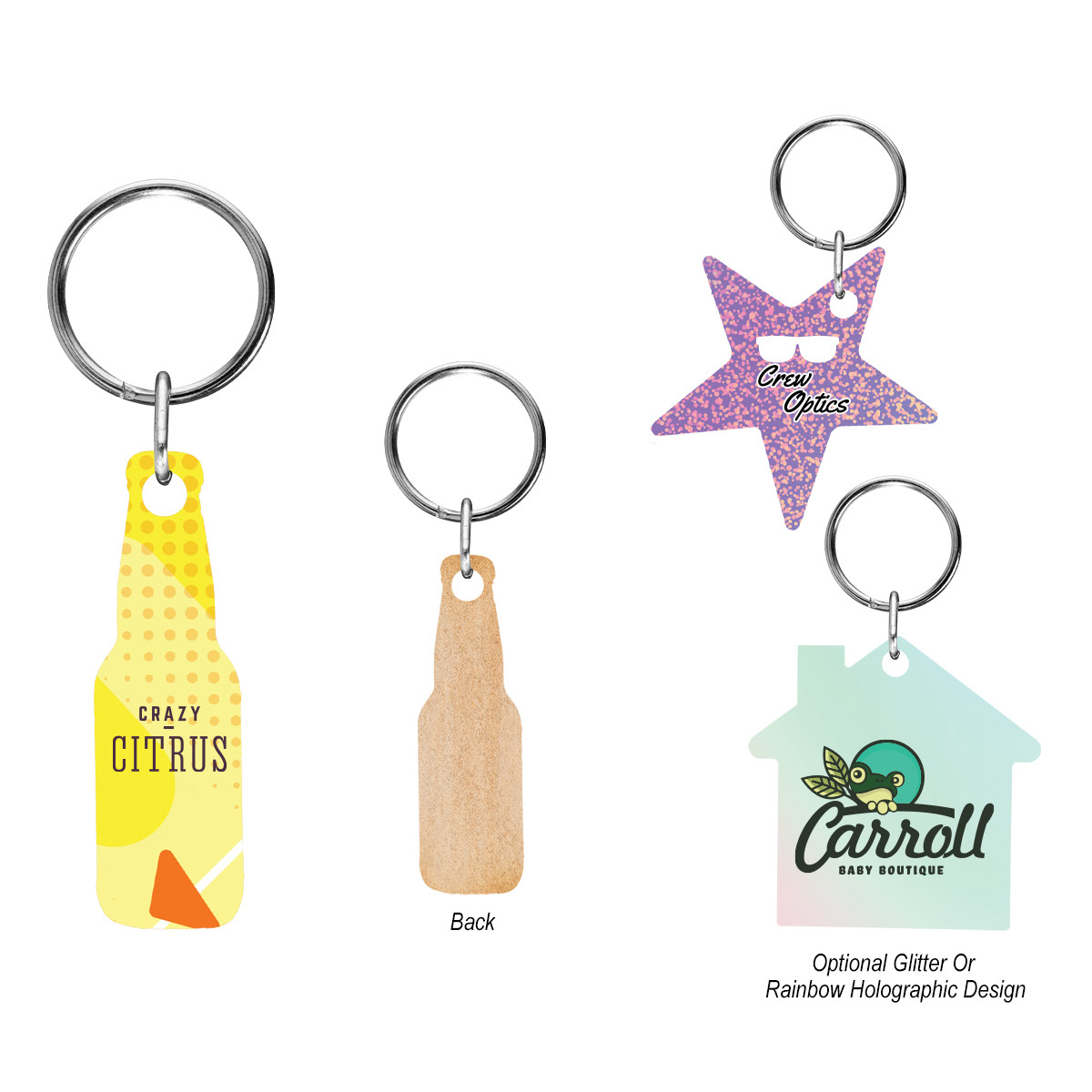 Full Color 2" Wood Key Tag Product Image