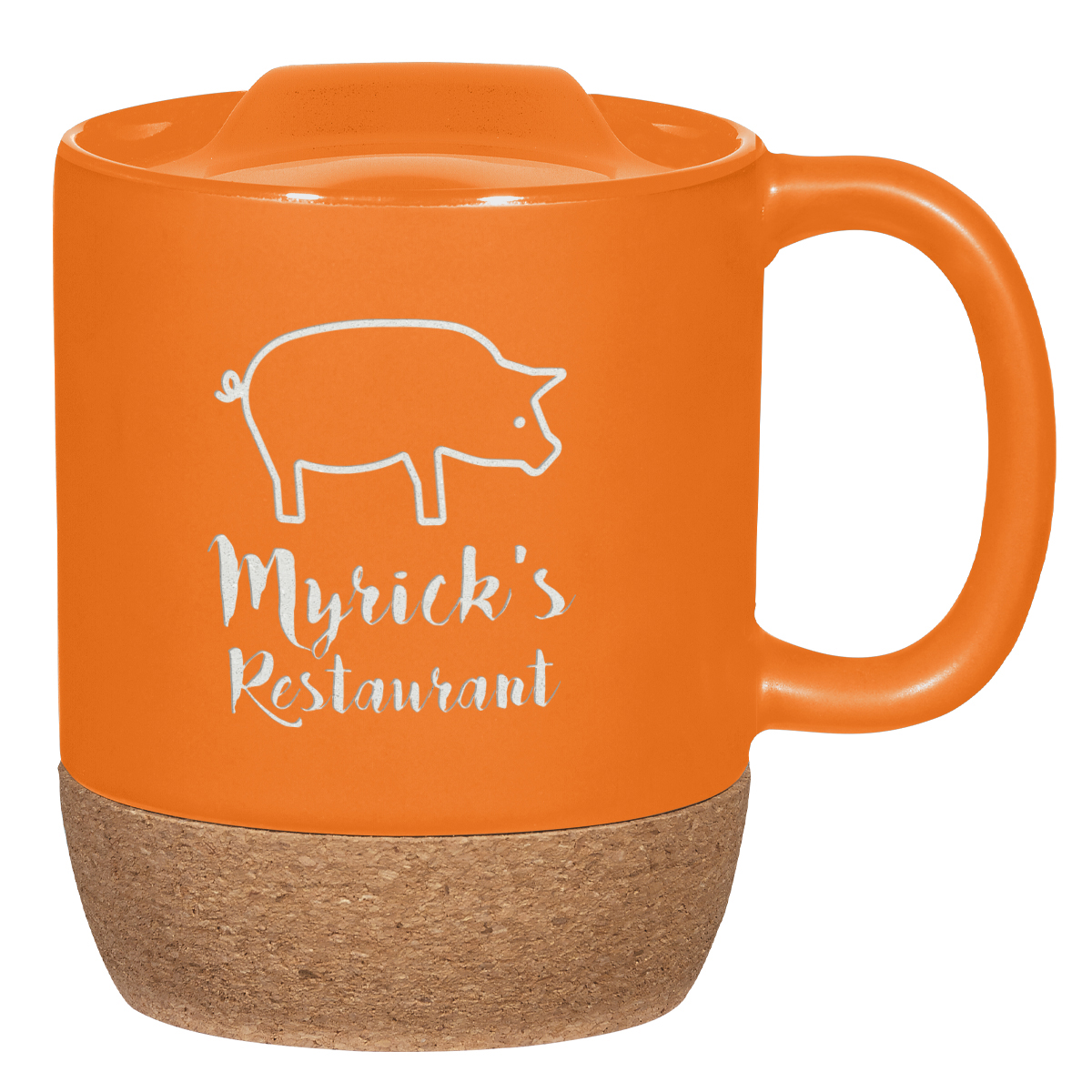 Cork Base Ceramic Mug - 14 oz. Product Image