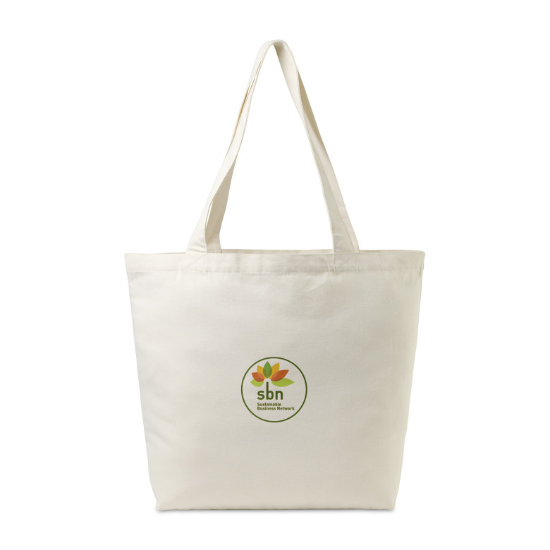 AWARE™ Recycled Cotton Shopper Tote with Interior Zip Pocket Product Image