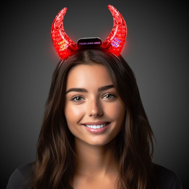 Light Up Crystal Devil Horns Product Image
