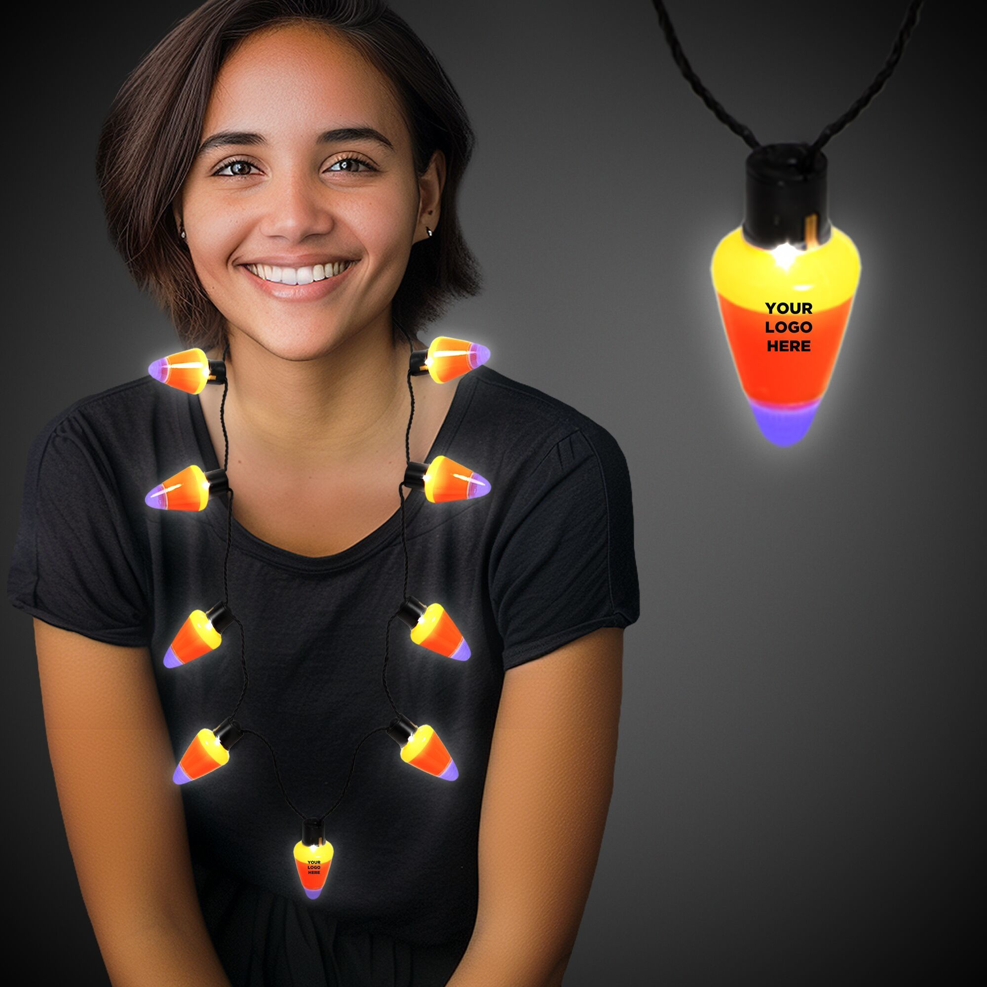 LED Candy Corn Necklace Product Image