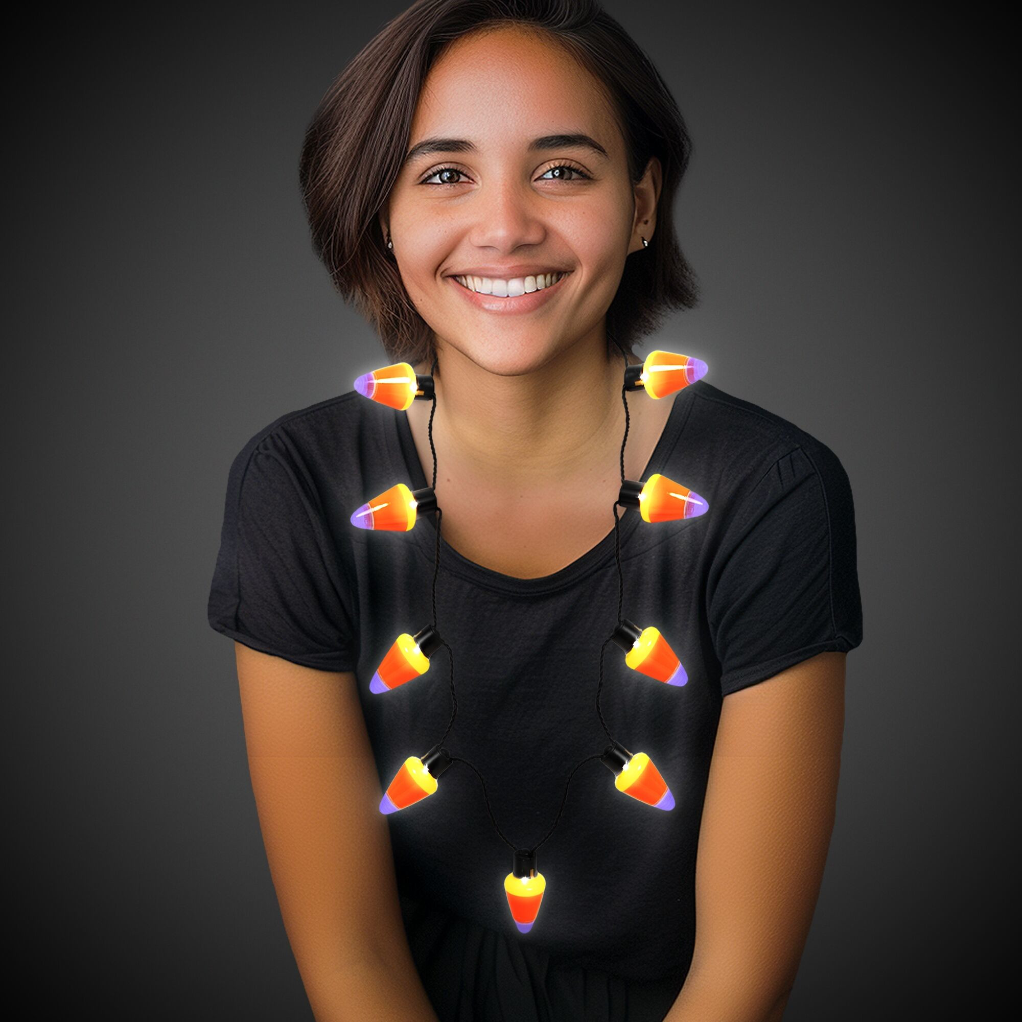 LED Candy Corn Necklace Product Image