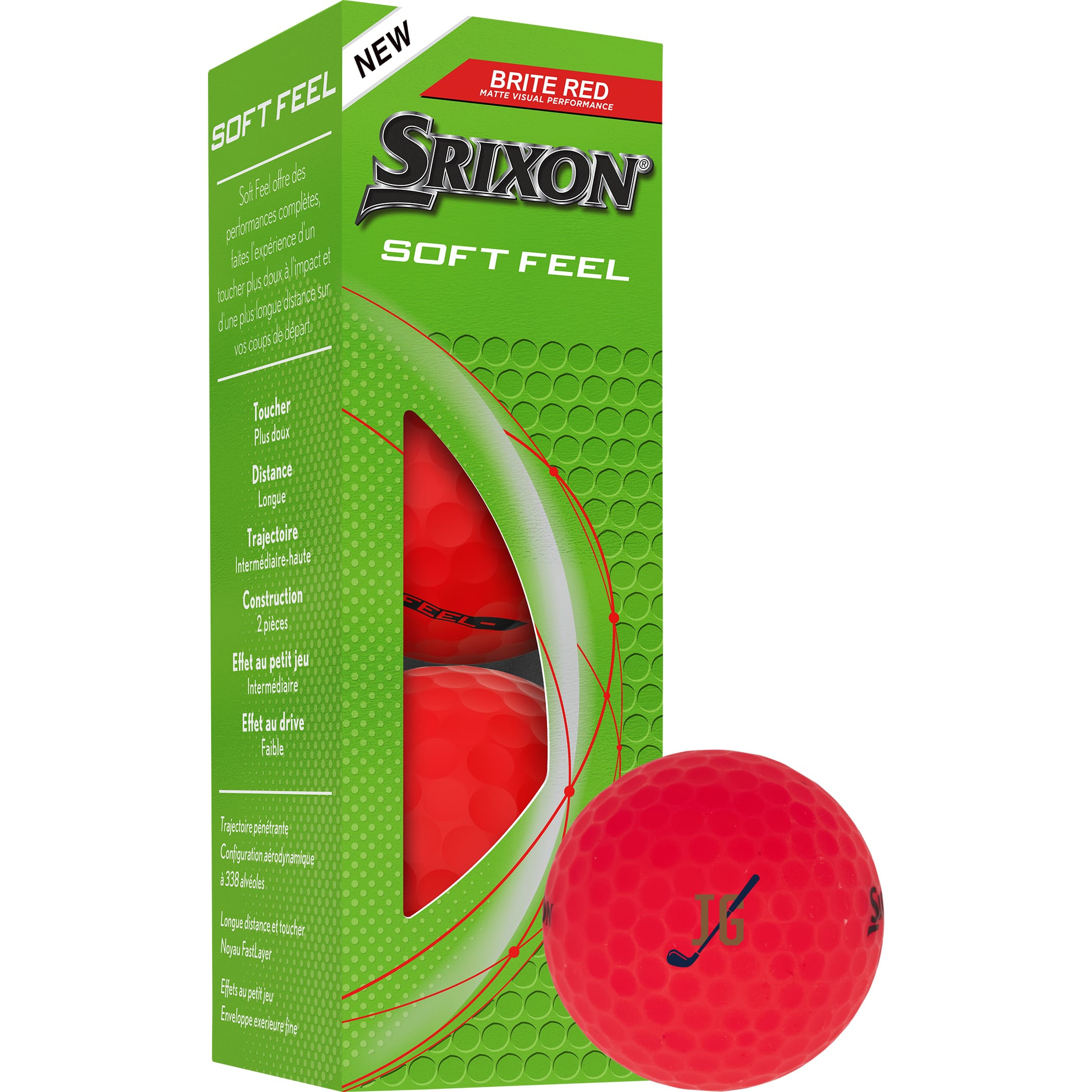 Srixon Soft Feel BRITE 3 Pack Golf Balls Product Image