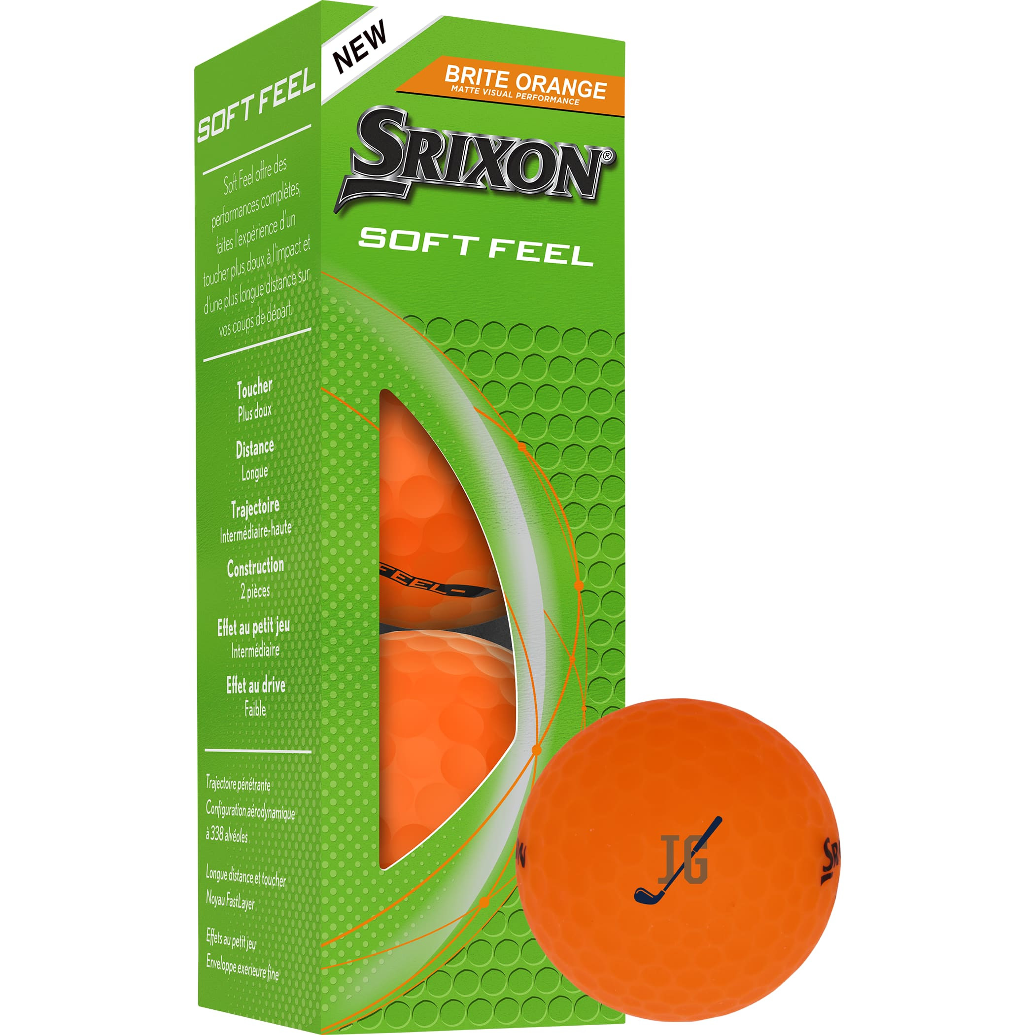 Srixon Soft Feel BRITE 3 Pack Golf Balls Product Image