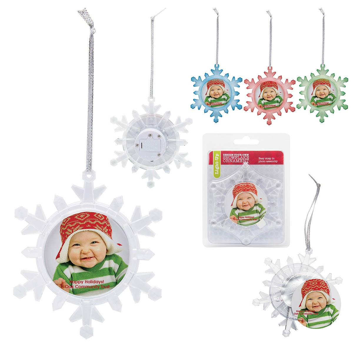 Light Up Snowflake Ornament Product Image