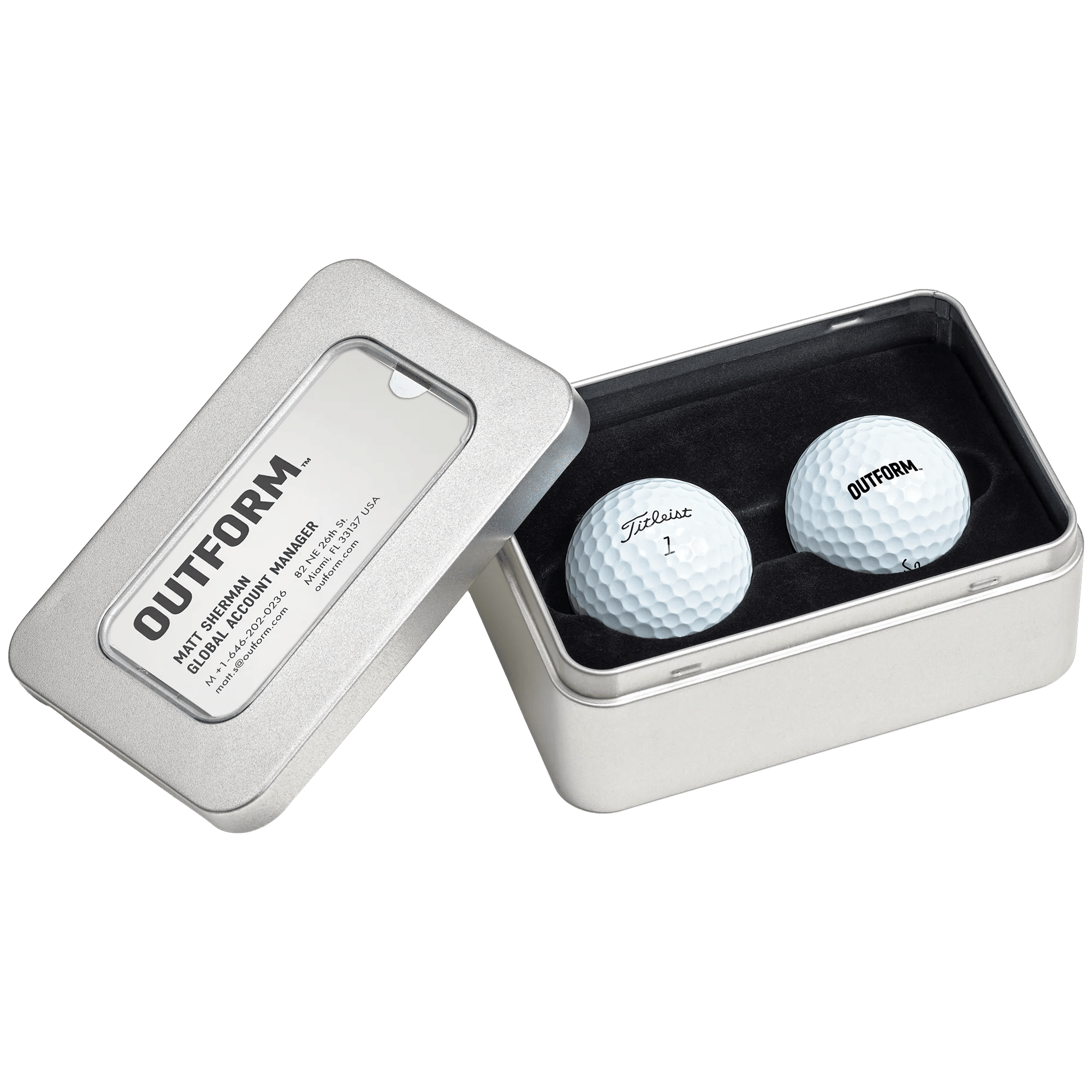 Titleist® Business Card Tin with ProV1® Golf Balls Product Image