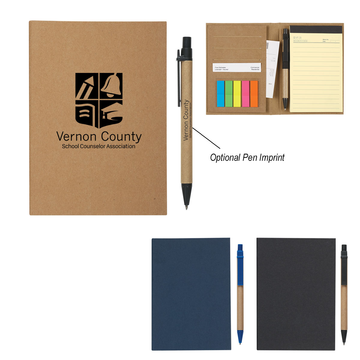 MeetingMate Notebook With Pen And Sticky Flags Product Image