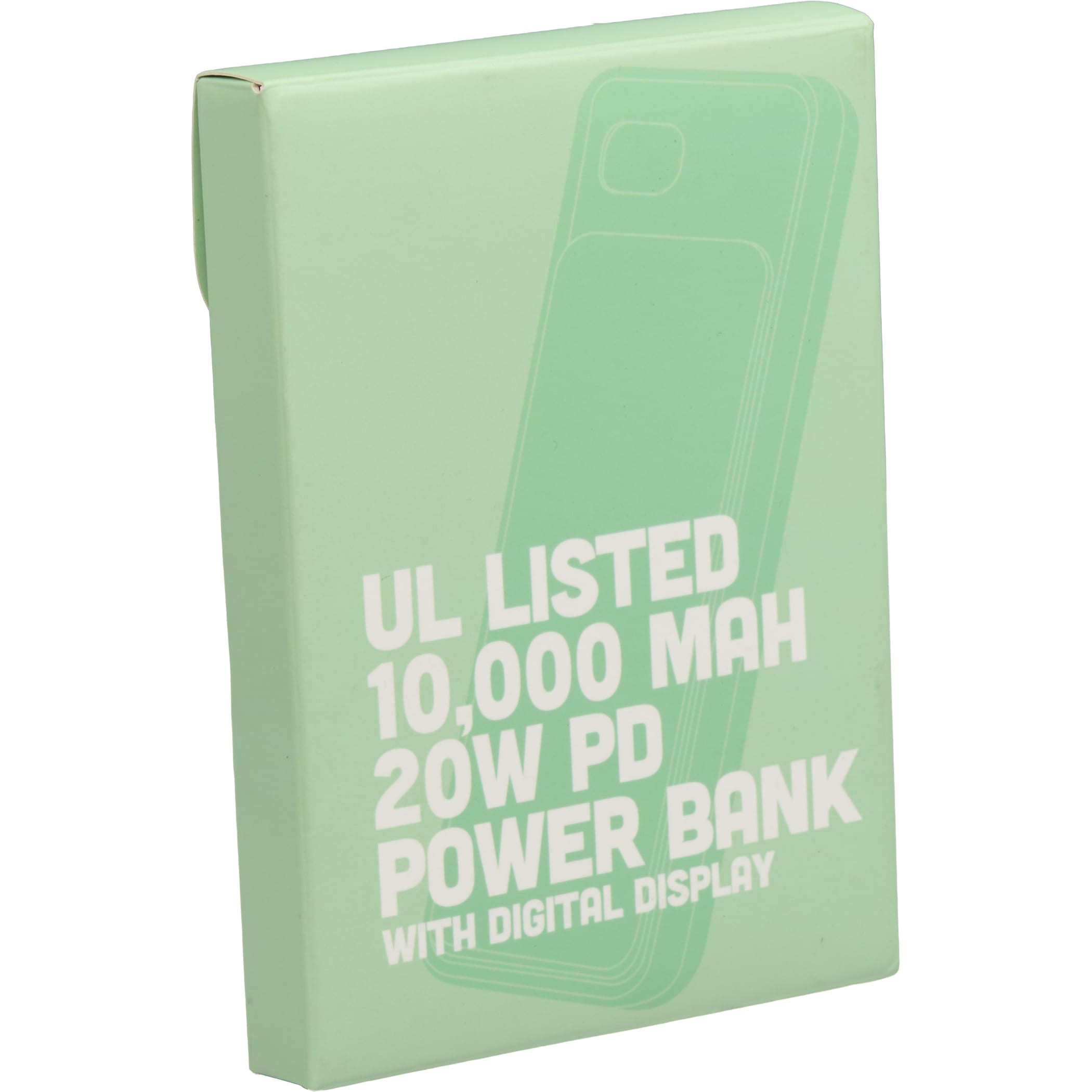 UL Listed 10,000 mAh 20W Digital Display Power Bank Product Image