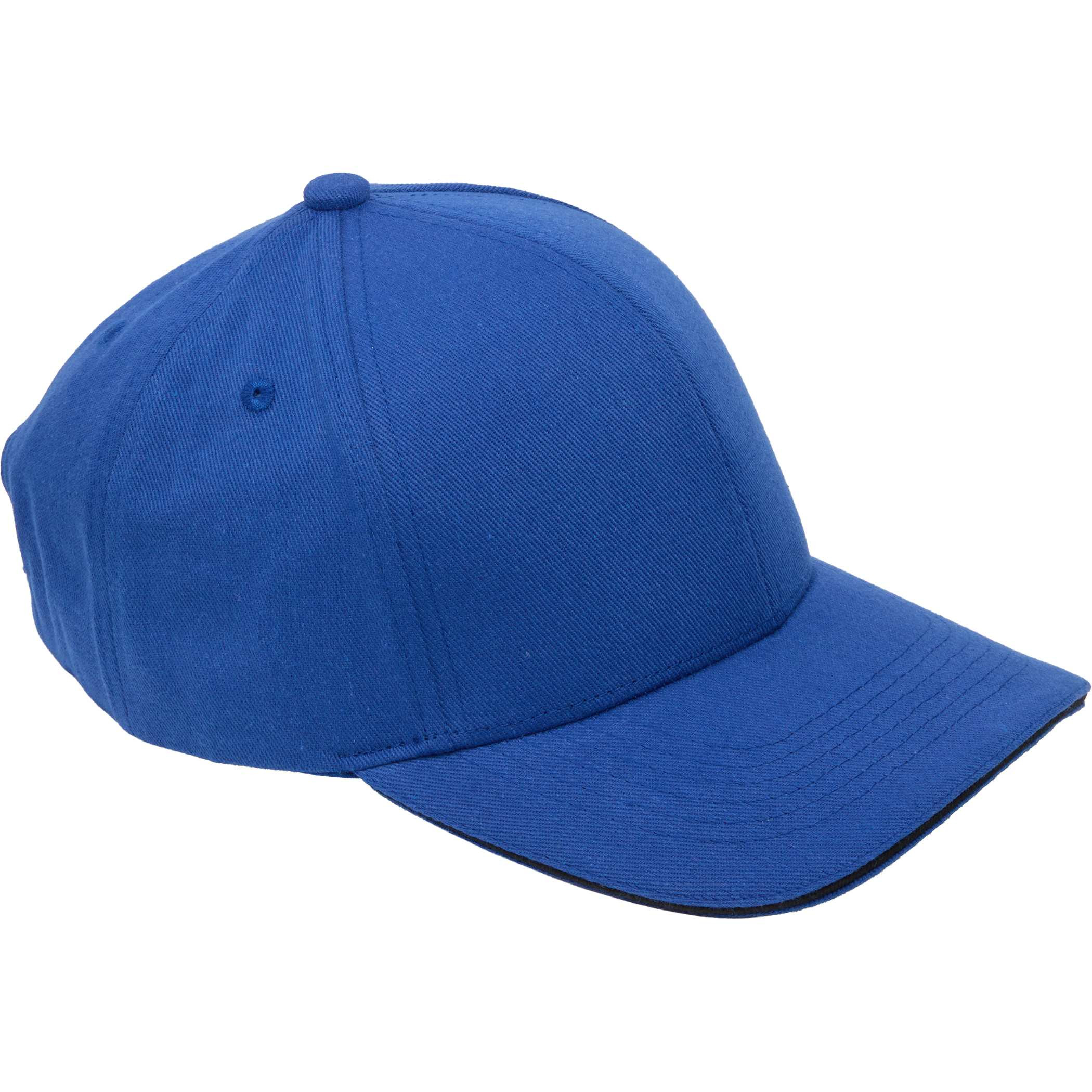 Elevate Recycled Cotton Twill 6 Panel Split Peak Ball Cap Product Image