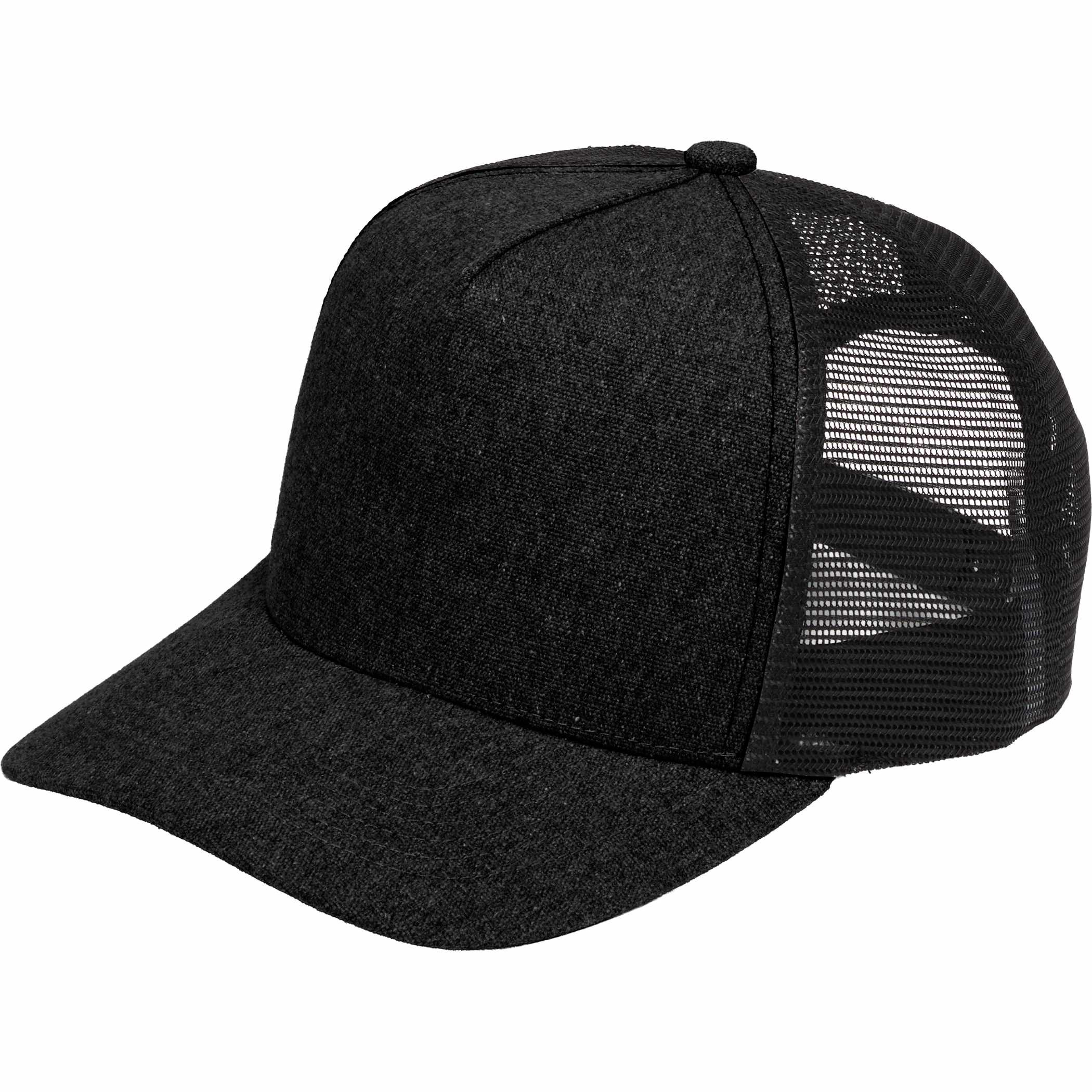 Elevate Recycled Cotton Canvas 5 Panel Mesh Back Ball Cap Product Image