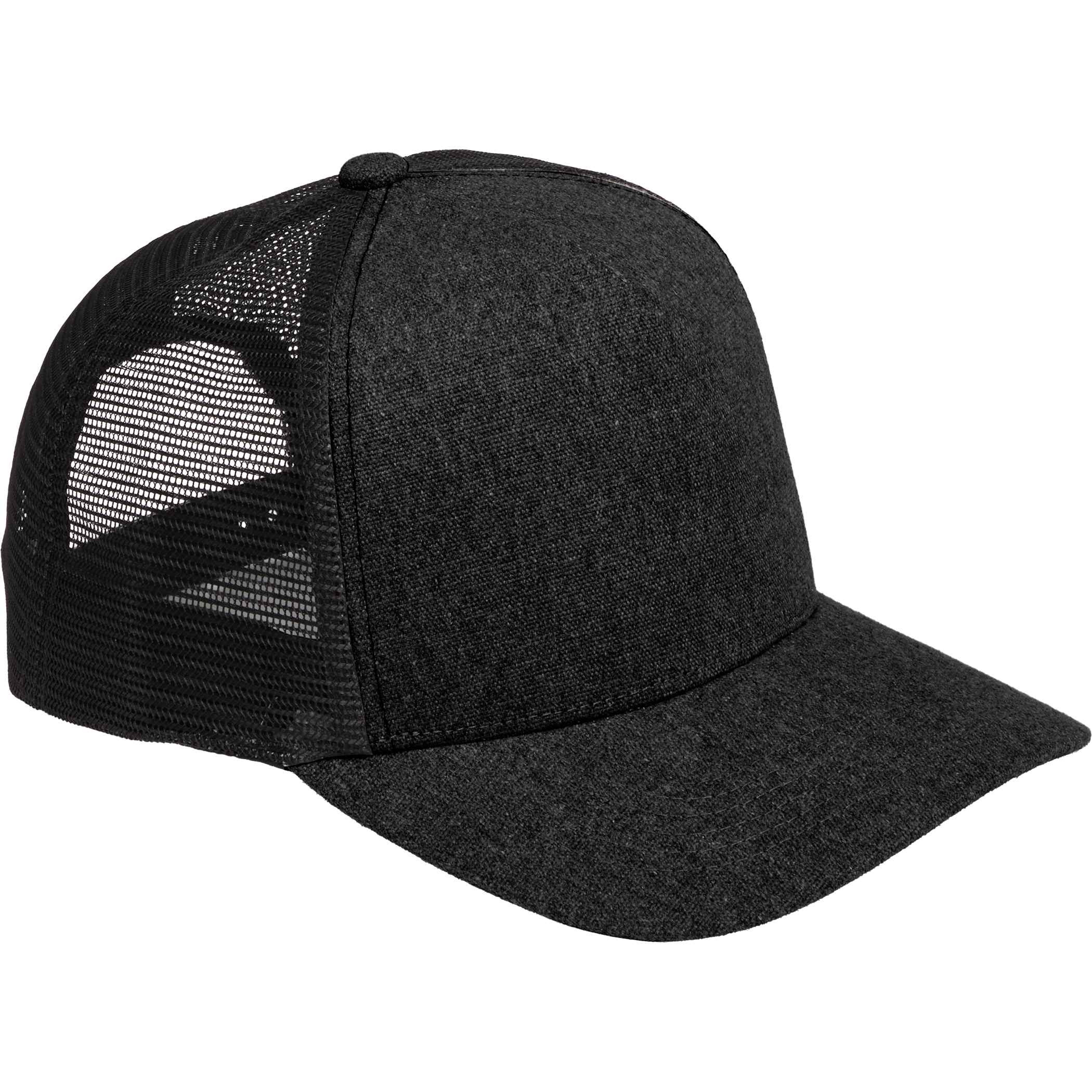 Elevate Recycled Cotton Canvas 5 Panel Mesh Back Ball Cap Product Image
