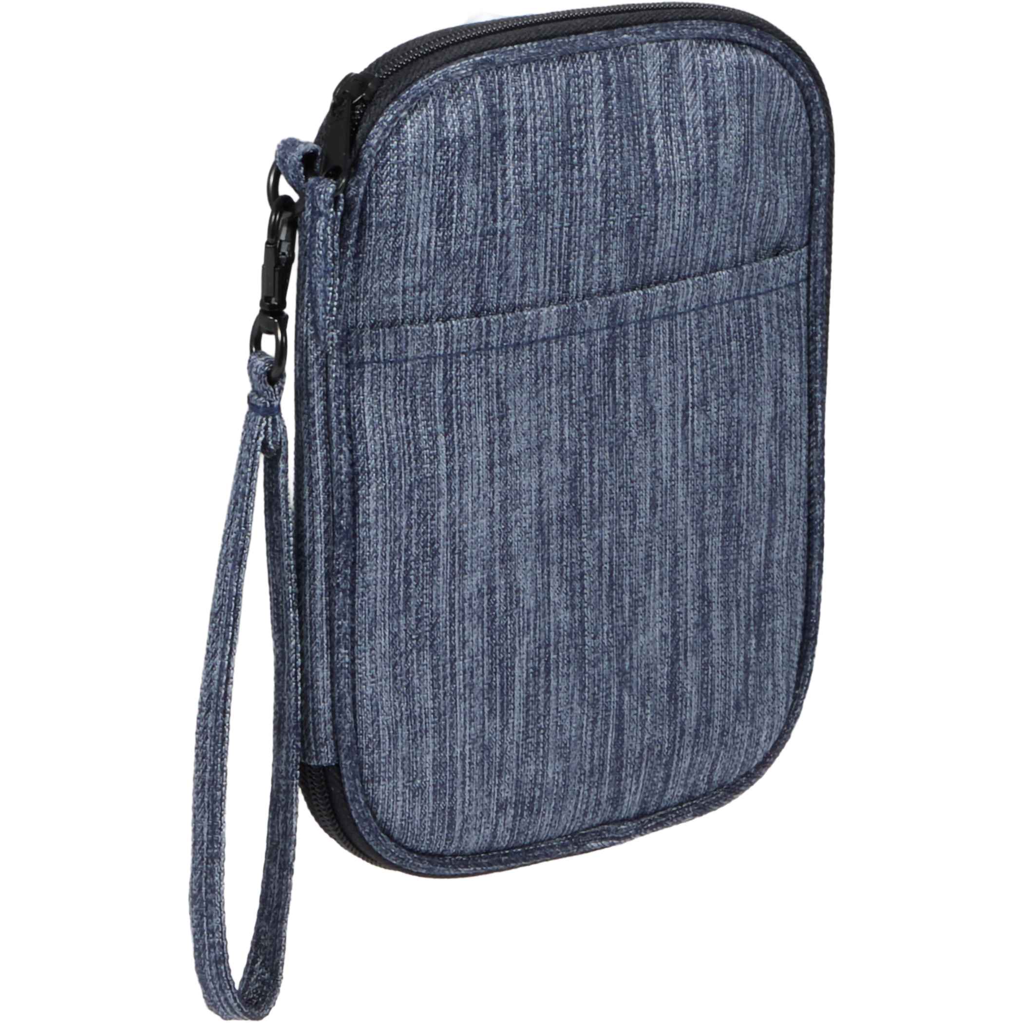 THE GOODS™ Navy Heather Recycled Travel Wallet Product Image