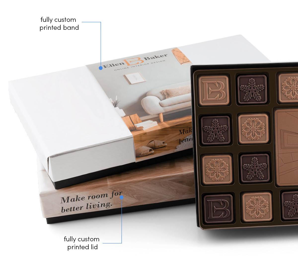 Luxe 45-Piece Ensemble Chocolate Box Product Image