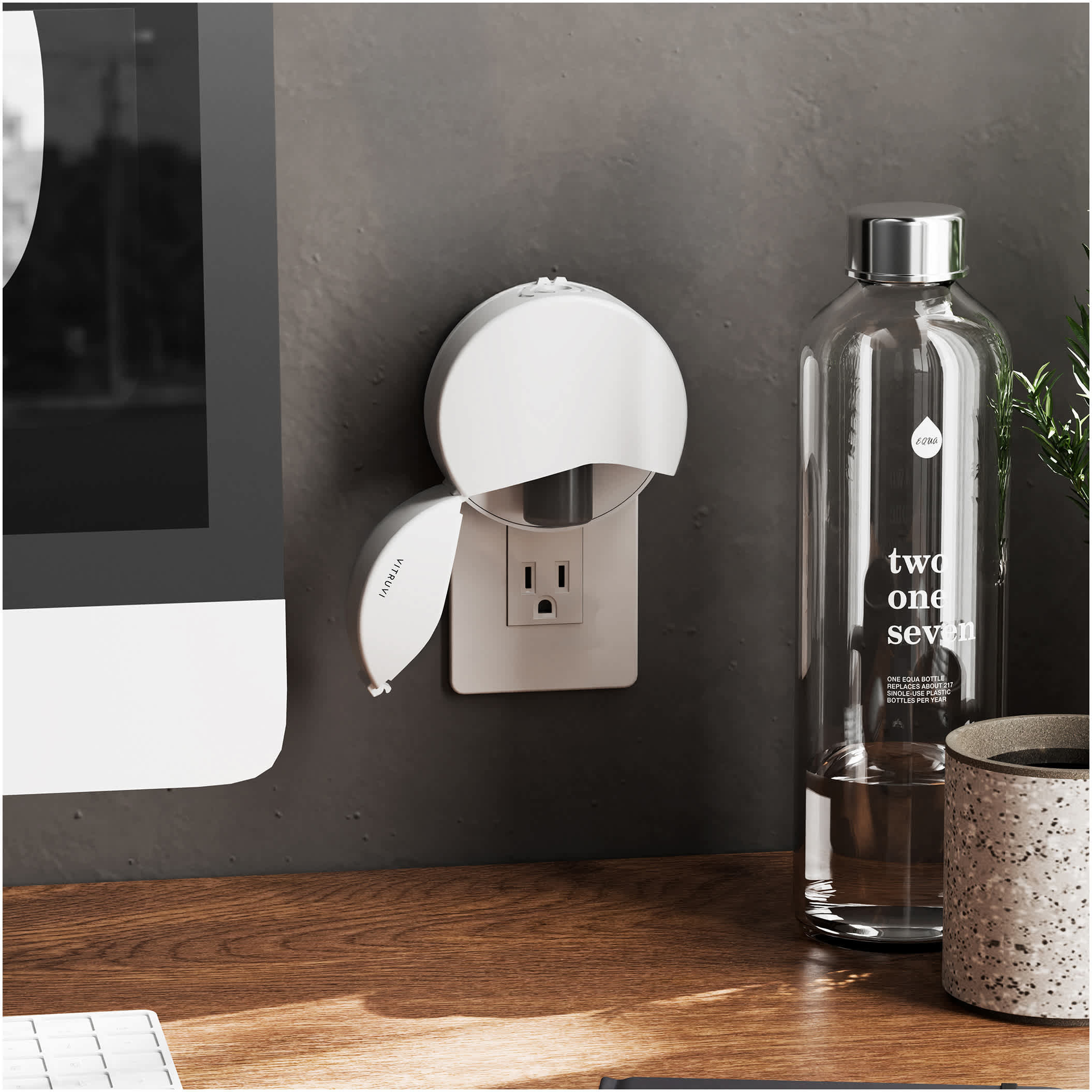 Vitruvi Plug-In Wall Diffuser Bundle with Forest Rain Scent Refill Product Image
