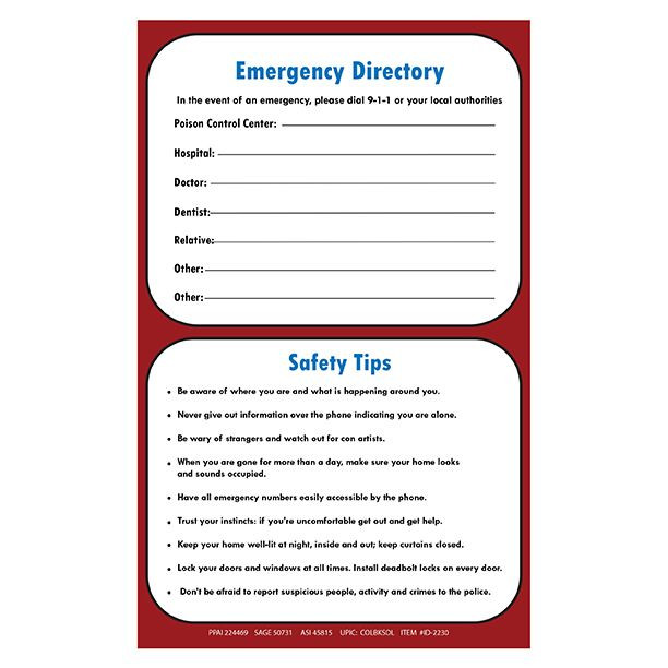 Senior ID Safety Kit Product Image