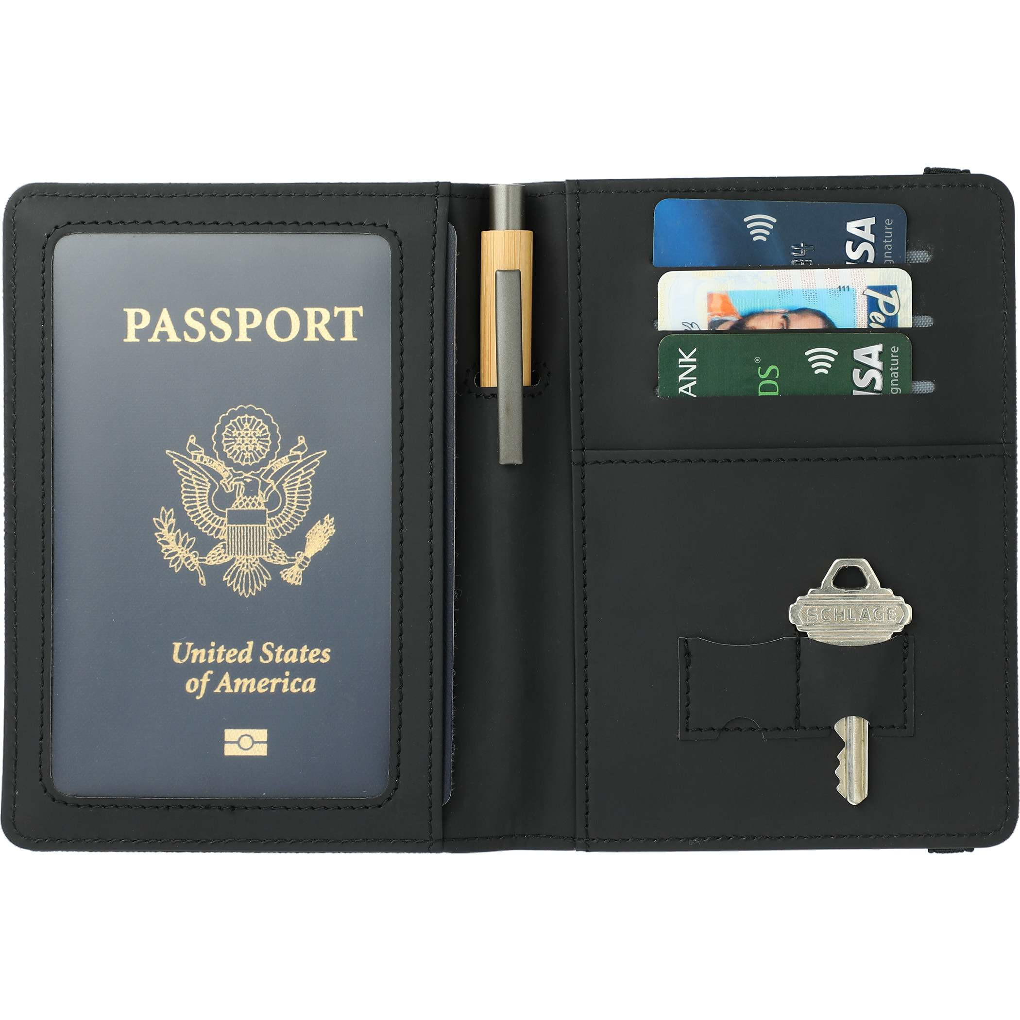 Deluxe Recycled Passport Wallet Product Image