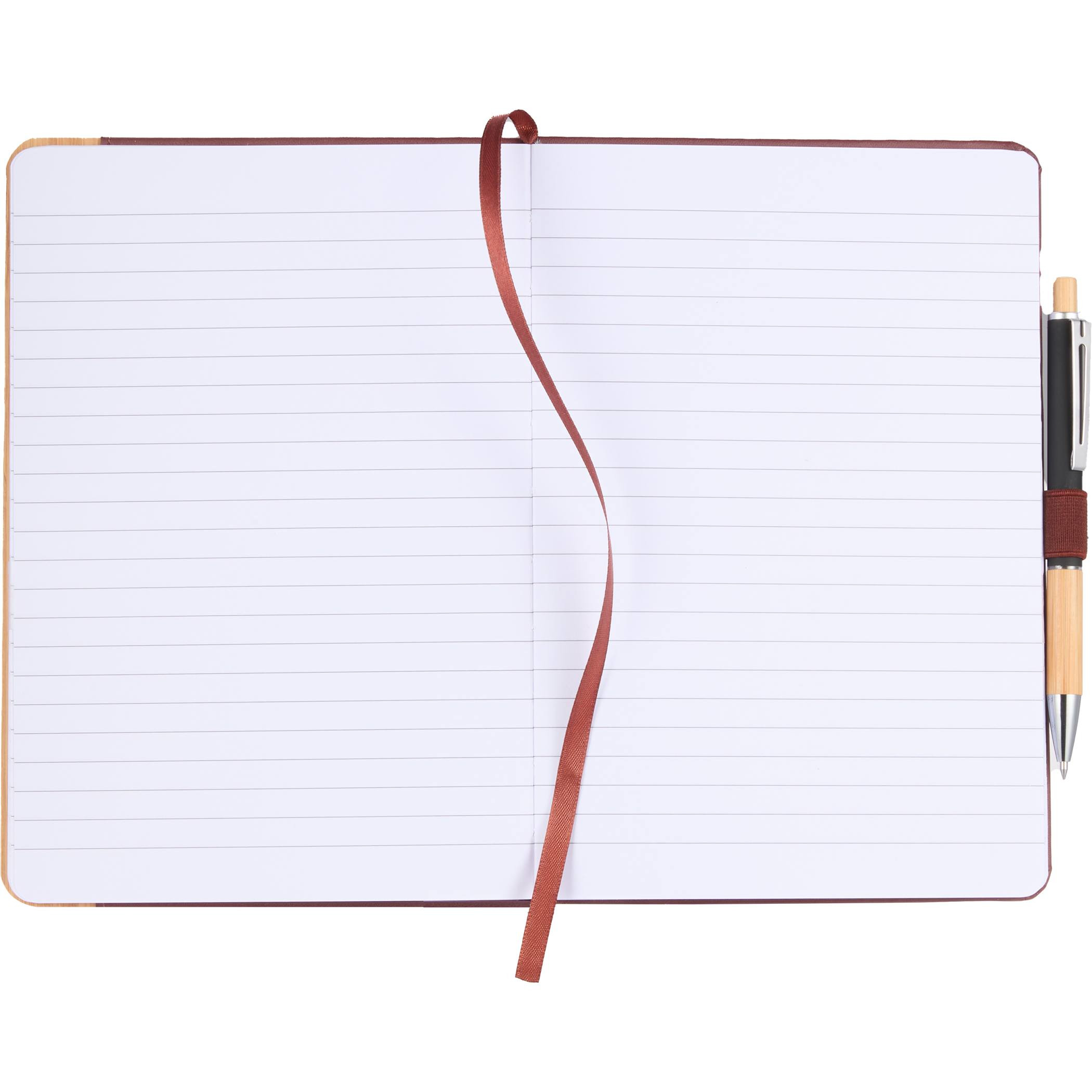 5.5” x 8.5” FSC® Recycled Bamboo Fiber PU Journal Product Image