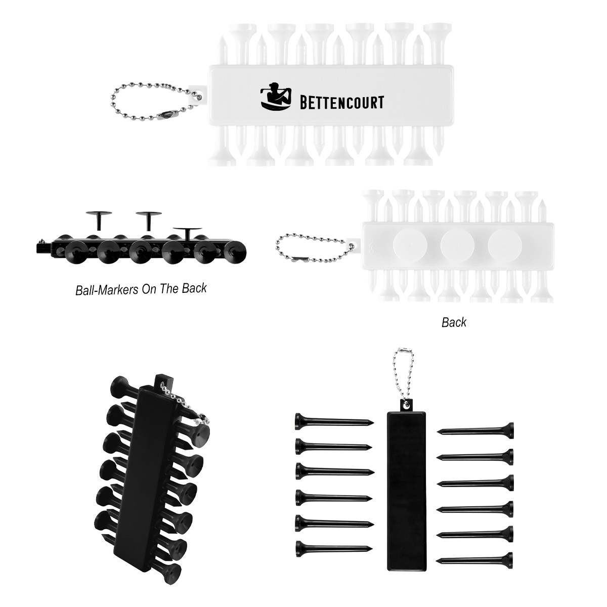 rABS Golf Tee Set Keychain Product Image