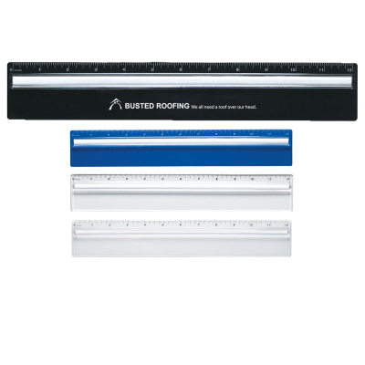 Plastic 12" Ruler with Magnifying Glass Product Image