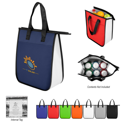 Lola Laminated Non-Woven 6 Can Cooler Bag Product Image