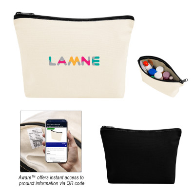 Aware™ Recycled Cotton Zip Pouch Product Image