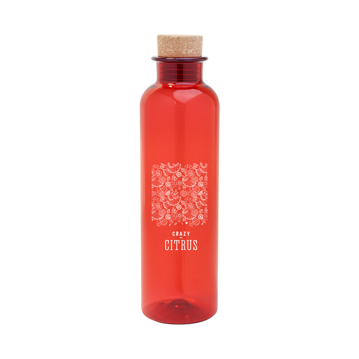 Maddie rPET Bottle With Cork Lid - 22 Oz. Product Image