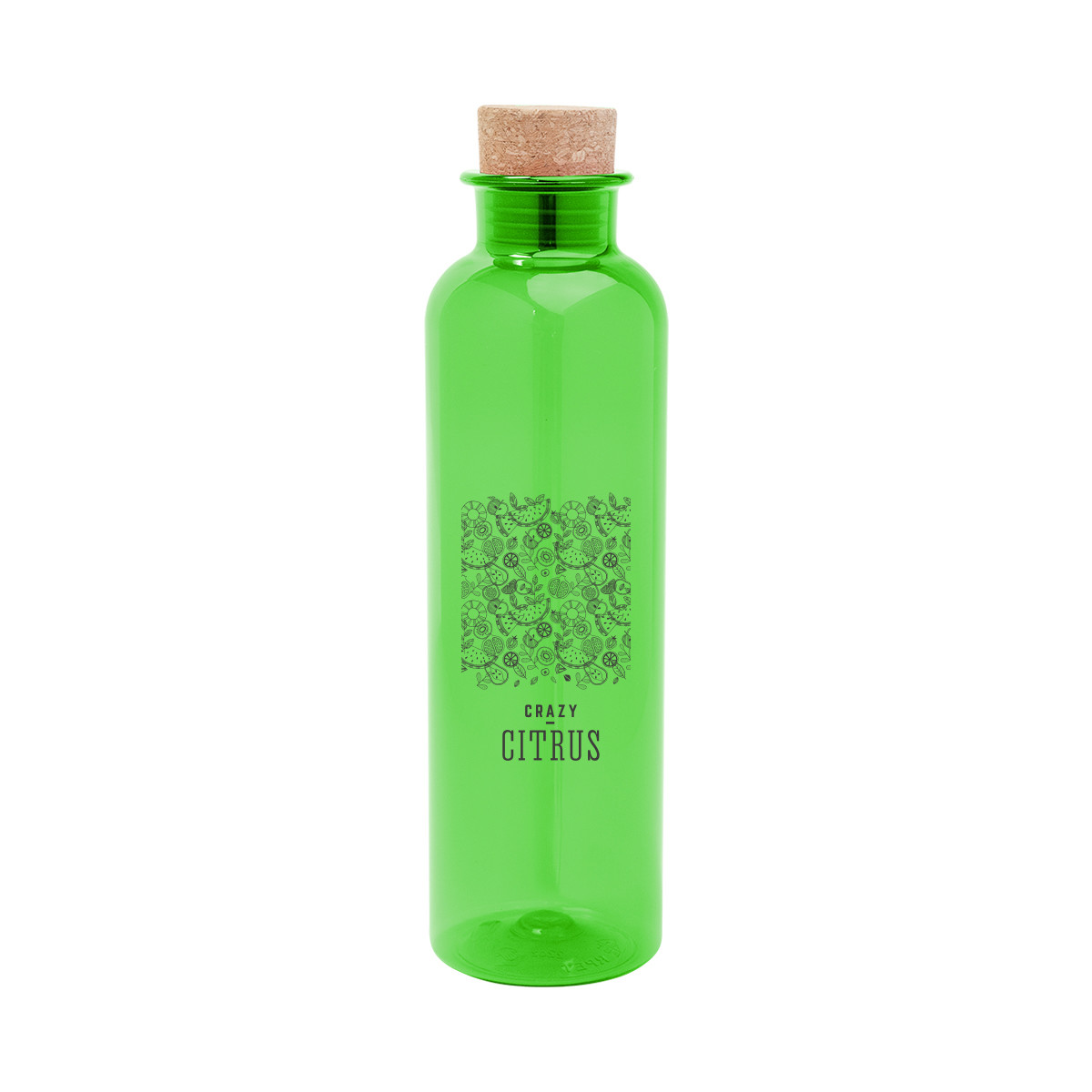 Maddie rPET Bottle With Cork Lid - 22 Oz. Product Image