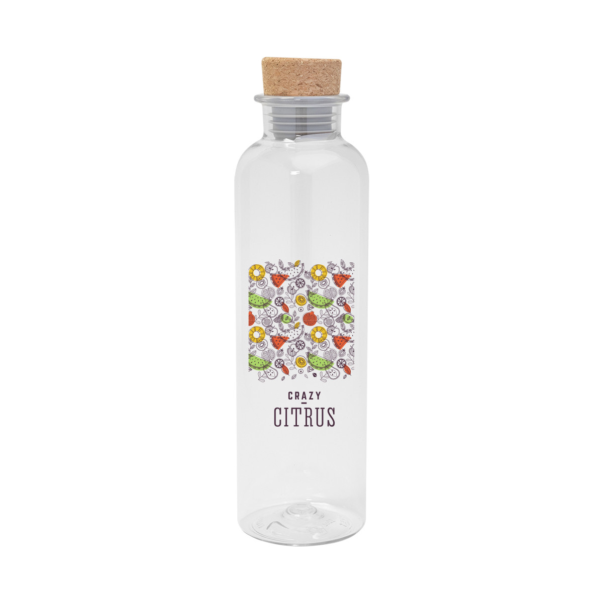 Maddie rPET Bottle With Cork Lid - 22 Oz. Product Image