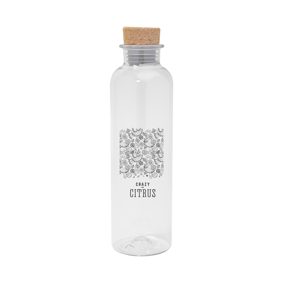 Maddie rPET Bottle With Cork Lid - 22 Oz. Product Image