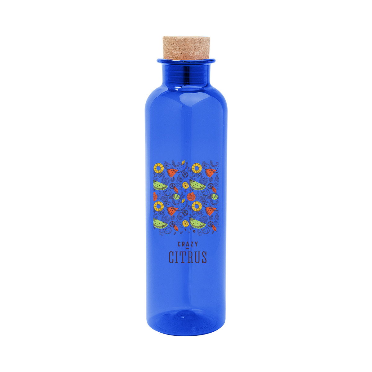Maddie rPET Bottle With Cork Lid - 22 Oz. Product Image