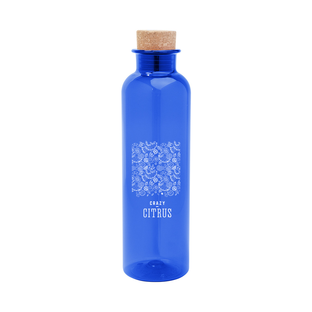 Maddie rPET Bottle With Cork Lid - 22 Oz. Product Image
